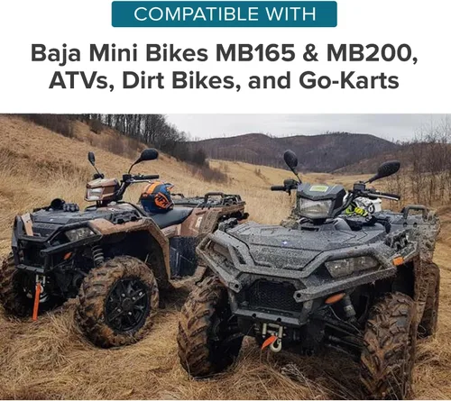 Miniatura 3 de AlveyTech Neumático de 19 x 7.00-8 con banda de rodadura en V QD116 – Compatible con mini bicicletas Baja, MB165 y MB200, cuatrimotos, Go Karts