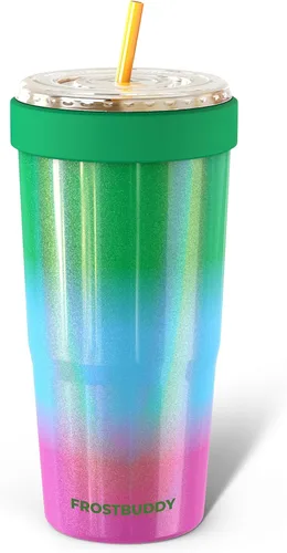 Miniatura 24 de Frost Buddy Togo Buddy - Vaso de acero inoxidable con aislamiento al vacío de 30 onzas, taza de café para llevar, taza de café helado, manga de café
