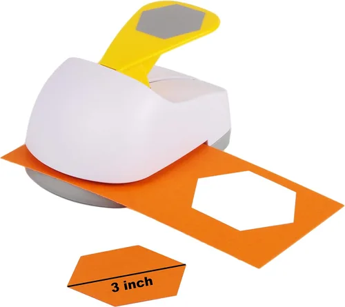 Miniatura 9 de Punzón de palanca para manualidades, longitud lateral, 2.6 pulgadas, perforador triangular equilátero, herramienta profesional para manualidades