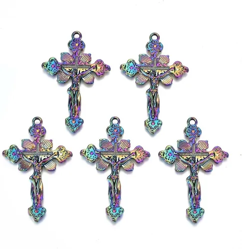 Miniatura 14 de Cheriswelry Colgantes de aleación con tema de Halloween para hacer collares, pulseras y aretes de bricolaje, Metal, No es una piedra preciosa
