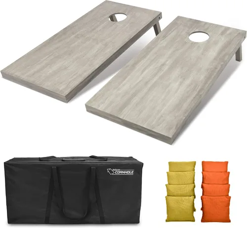 Miniatura 48 de GoSports Juego de tablas de cornhole de madera de tamaño reglamentario de 4 x 2 pies, incluye funda de transporte y bolsas de frijoles