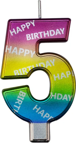 Miniatura 246 de DERVENTA Velas de cumpleaños con números grandes, 3D, color rosa, 3.7 pulgadas, decoración para tartas de fiesta, 1 pieza (número 3 rosa)