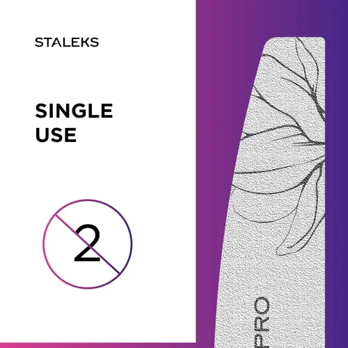 Miniatura 4 de STALEKS PRO Expert 40 Crescent - Lima de uñas mineral (grano 150/180, 25 piezas) – Lima profesional de doble cara para dar forma de uñas