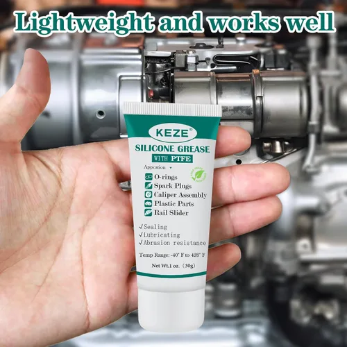 Miniatura 8 de KEZE Tubo de Grasa de Silicona PTFE Lubricante Sintético Grasa para Puerta Corredera Lubricación Automotriz Lubricante de Sello de Inodoro RV