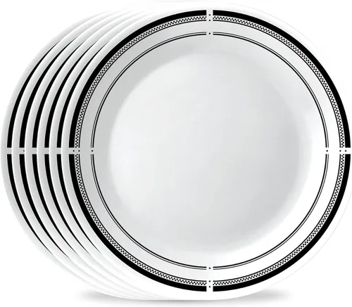 Miniatura 8 de Corelle Vitrelle - Juego de platos para ensalada y aperitivos de 6.75", vidrio de triple capa y resistente a las astillas, platos redondos ligeros