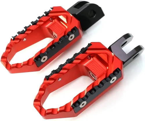 Miniatura 21 de MC MOTOPARTS Negro CNC 25mm Alargador de Riser Ajustable para Pedales de Pie Touring Delanteros Compatibles con NC 700 S/X 12-16 NC750X NC750S 16-19