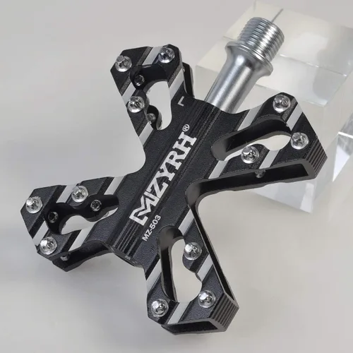 Miniatura 4 de ThinkTop 3 Cojinetes Ultraligero MTB BMX Road Mountain Bike Pedales Plataforma Plana Aluminio Sellado Ever Lubrique Teniendo Eje 9/16 Pulgadas