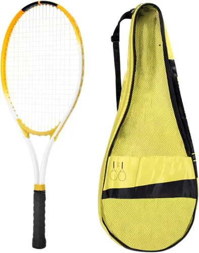 Miniatura 9 de Raqueta de tenis portátil resistente a los golpes con bolsa de transporte para parque, mujeres, hombres, principiantes, adultos, jugadores
