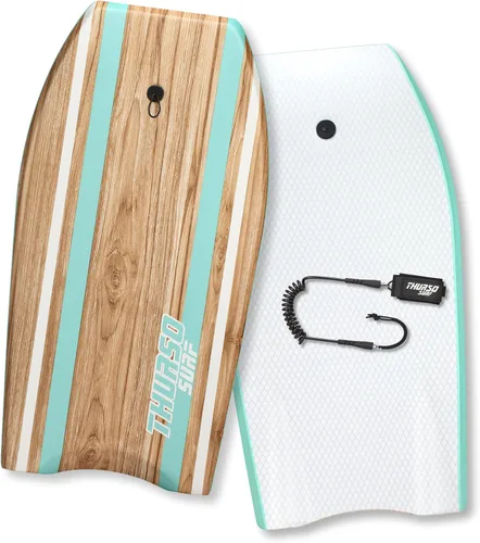 Miniatura 9 de THURSO SURF Quill 42'' Tabla de bodyboard ligera y duradera con núcleo EPS, cubierta IXPE, base pulida de HDPE, puntal FRP, cola crescent, doble
