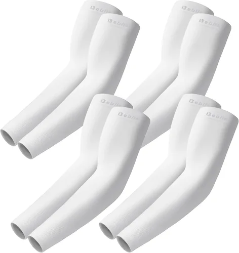 Miniatura 14 de Bebila Mangas de brazo para hombres y mujeres, protección solar UV, mangas de compresión de enfriamiento para baloncesto, golf, al aire libre