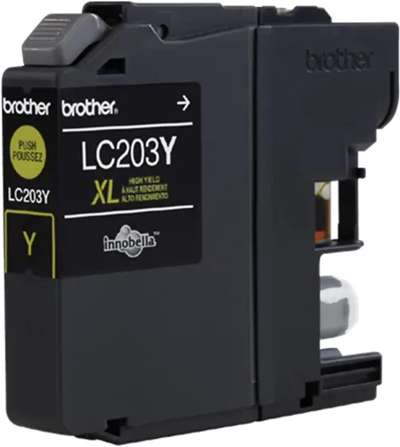 Miniatura 3 de Brother Printer LC203Y - Cartucho de tinta de alto rendimiento, amarillo, 550 páginas, 1 unidad (paquete de 1)