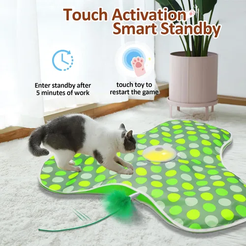 Miniatura 3 de Sofolor Juguete interactivo para gatos, juguetes automáticos para gatos de interior, juguete para gatos de escondite con activación por movimiento