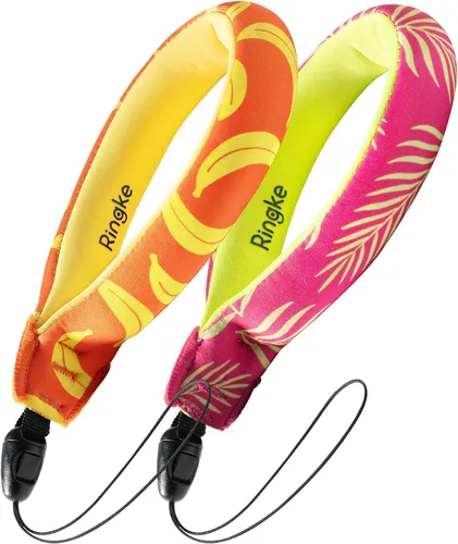 Miniatura 11 de Ringke Correa de flotador impermeable (paquete de 2), correa flotante, pulsera, agarre de mano, cordón compatible con cámara, teléfono, llave