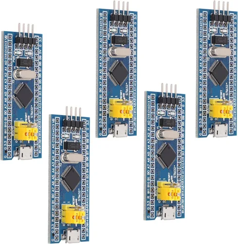 Miniatura 7 de STM32F103C8T6 Placa de desarrollo de sistema mínimo 5-Pack Kit de núcleo de 40 pines para proyectos de electrónica integrada y aprendizaje