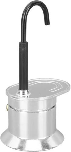 Miniatura 8 de Olla de un solo tubo, fabricante portátil de 1 taza de 1.7 fl oz, ligera y cafetera de preparación a mano para uso en estufa, adecuada para fiestas