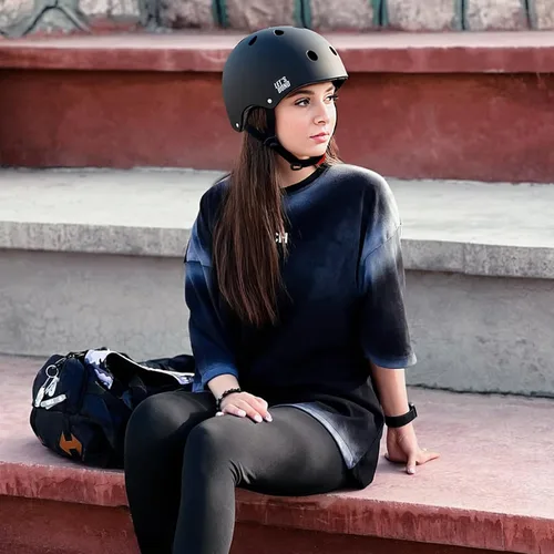 Miniatura 6 de Casco para bicicleta, scooter, patinaje en línea, patinaje en línea, ajustable y multideportivo para casco de patinaje, 3 tamaños para adultos