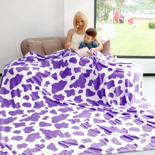 Miniatura 12 de Manta ligera de forro polar suave rosa, manta pequeña y cálida para cama Manta vaquera-rosa