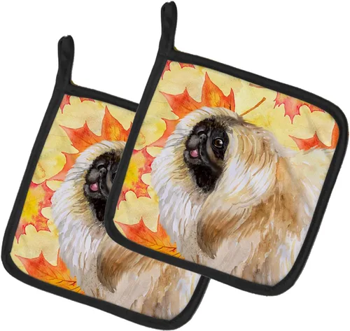 Miniatura 293 de Caroline's Treasures BB9655PTHD - Juego de soportes para ollas de cocina resistentes al calor, almohadillas calientes para horno, 7 1/2 x 7 1/2