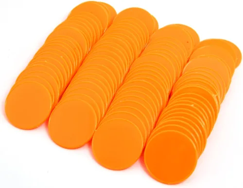 Miniatura 2 de Smartdealspro 100 unidades de 1.260 in/1.26 pulgadas de plástico opaco de aprendizaje de discos, mini fichas de juego de fichas de póquer con caja