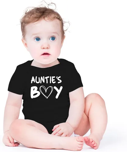 Miniatura 2 de AW Fashions Auntie's Boy - Body para bebé, divertido y lindo traje para bebé, adorable mameluco para recién nacido