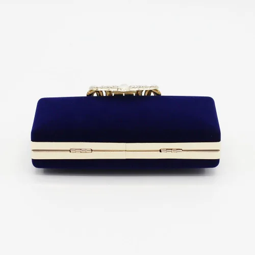 Miniatura 6 de Cartera de mano para mujer, cóctel, boda, fiesta, bolso de mano, Azul