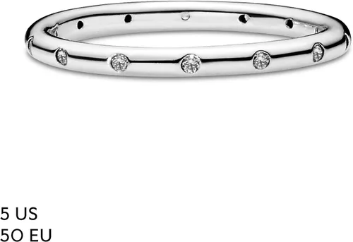 Miniatura 6 de PANDORA Jewelry - Anillo de circonita cúbica simple y brillante en plata de ley Metal Zirconia cúbica