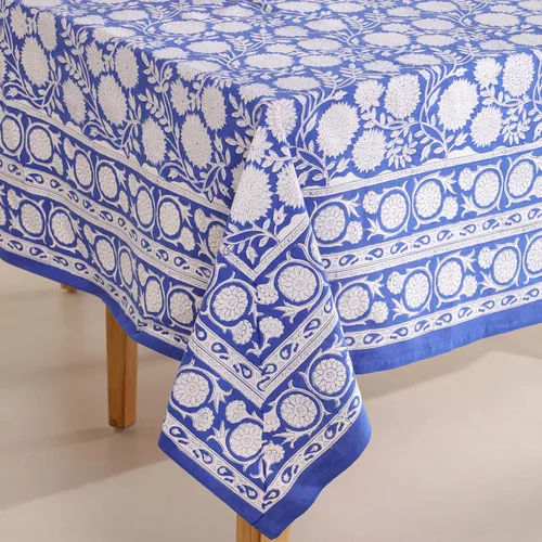 Miniatura 40 de Funda de mesa impresa a mano con diseño exquisito, tela de algodón premium, perfecta para comedor y decoración, mantel de mesa