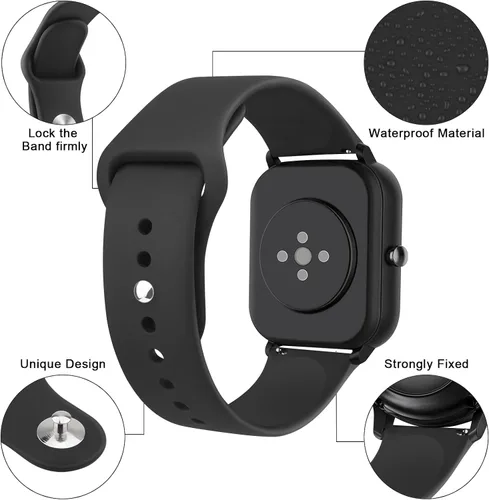 Miniatura 2 de Paquete de 2 correas para Amazfit Bip 3 / Bip 3 Pro / Bip U Pro / Bip / Bip Lite / Bip S lite / Bip S lite / Bip U, Amazfit Active 2, correa
