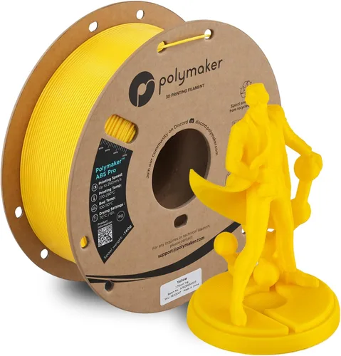 Miniatura 31 de Polymaker Filamento ABS Pro para impresora 3D de 0.069 pulgadas, color negro, ABS de grado de ingeniería de 2.2 lbs con alta resistencia al calor