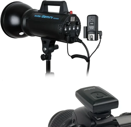 Miniatura 4 de Godox CT-16 - Disparador de flash de radio inalámbrico de 16 canales para Canon Nikon Pentax DSLR Camera Studio Flash (transmisor + receptor)
