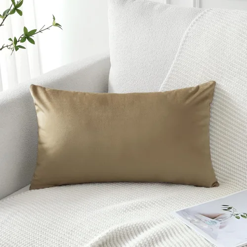 Miniatura 15 de Artscope Fundas de Almohada de Terciopelo de Lujo Súper Suaves Decorativas Cuadradas Fundas de Cojín para Sofá Sillón Dormitorio Decoración