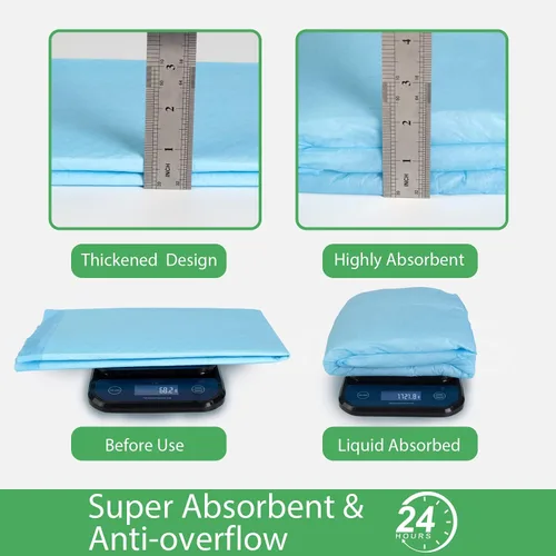 Miniatura 4 de DEEP DEAR Almohadillas Extra Grandes para Perros 30"x26" 30 Unidades, Almohadillas más Gruesas para Cachorros para Entrenamiento de Baño