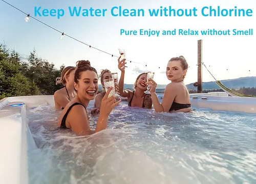 Miniatura 8 de PROFELIZ Paquete de 2 oxidantes de choque sin cloro para jacuzzis, tratamiento de choque sin cloro para spa, piscina, clarificador de agua oxidante