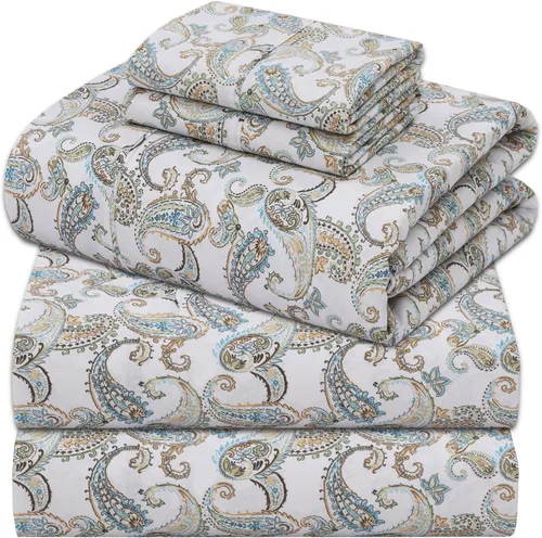 Miniatura 30 de ZOYER Sábanas de percal 100 % algodón tamaño King, refrescantes y transpirables para personas que duermen con calor, ropa de cama crujiente