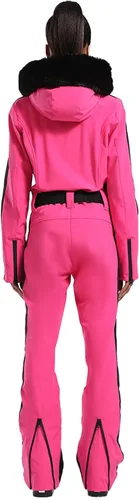 Miniatura 36 de GSOU SNOW Traje de esquí para mujer, traje de nieve de una pieza, para snowboard, delgado, aislante, impermeable, resistente al viento