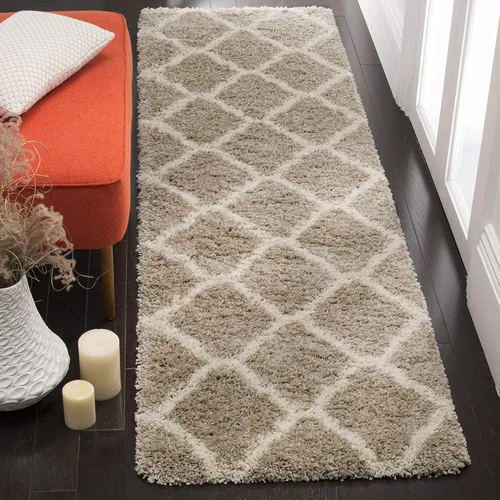 Miniatura 44 de SAFAVIEH Hudson Shag Collection - Alfombra extragrande de 11 x 15 pies, diseño de enrejado, no desprende pelusa y de fácil cuidado, 2 pulgadas
