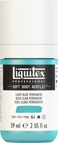 Miniatura 87 de Liquitex Professional Soft Body - Pintura acrílica, botella de 2 onzas (59 ml), blanco titanio Titanio Blanco