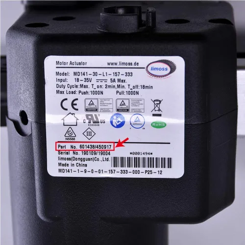 Miniatura 2 de Fromann Modelo MD141-30-L1-157-333 MD141-30-L1-157-333 del reemplazo del actuador de las sillas de elevación de los equipos del motor 450917/601438