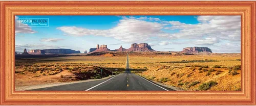 Miniatura 4 de Poster Palooza 4x10 Traditional Gold Complete Wood Picture Frame with UV Acrylic Plexiglass, Foam Board Backing & Hardware Included - 4x10 Inch Frame