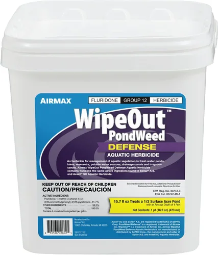 Miniatura 10 de Airmax Wipeout - Defensa contra las malas hierbas del estanque, herbicida y control de malas hierbas acuáticas, controla la lenteja de agua y otras