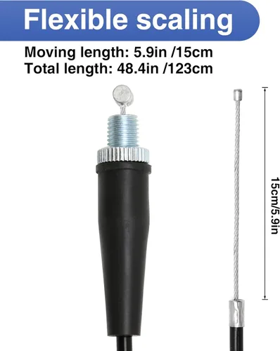Miniatura 2 de 2 cables de acelerador para motocicleta con agarre del acelerador de 0.866 in CNC de aluminio Quick Twister con cable de acelerador CRF50 70 110
