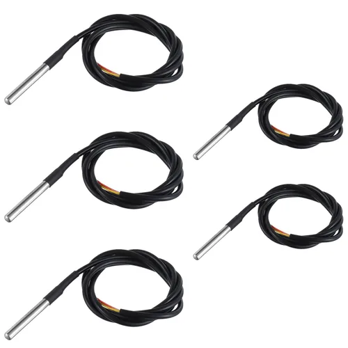 Miniatura 7 de BOJACK DS18B20 1M Sensor de temperatura Sonda de temperatura de acero inoxidable Paquete impermeable (paquete de 2)