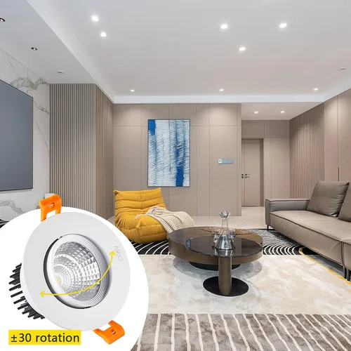 Miniatura 6 de Lámpara empotrable LED de 3 pulgadas, lámpara de techo COB de 5 W con controlador, 3000 K/4000 K/6000 K, CRI92, 410 lm, accesorio de iluminación