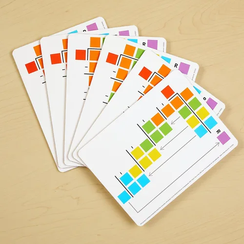 Miniatura 7 de Really Good Stuff Tableros de borrado en seco Beginning Long Division - 6 tableros