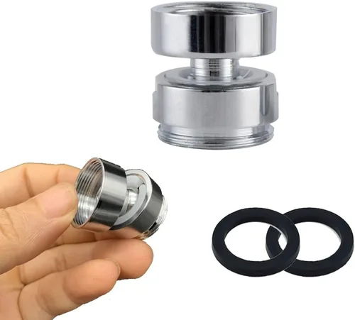 Adaptador de grifo giratorio de 360 grados, hembra de 0.945 in a 0.866 in, rosca macho NPT de latón, adaptador de grifo de fregadero de cocina,