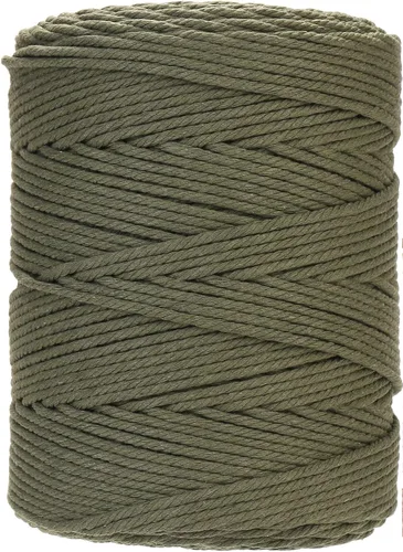 Miniatura 8 de Cuerda de macramé 4 mm x 328 yardas Natural Cuerda de algodón para macramé Cuerda de macramé colorida Cordón de algodón suave Suministros de macramé