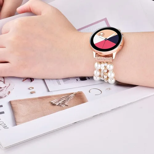 Miniatura 4 de VISOOM Pulsera bohemia con cuentas compatible con Samsung Galaxy Watch 7/6/5/4 1.57/1.73 pulgadas / Active 2 Watch 4 Classic 1.654 pulgadas