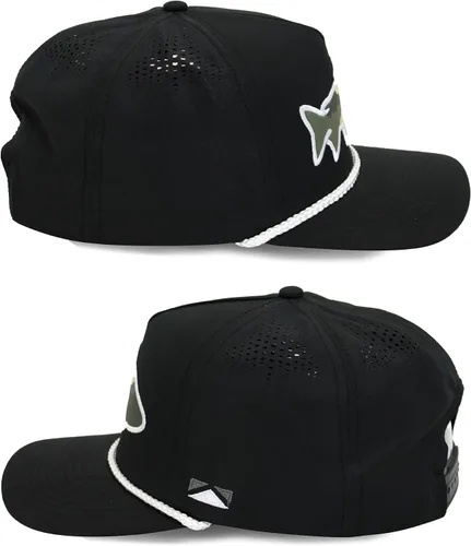 Miniatura 31 de Paramount Outdoors Sombrero de pesca de trucha al atardecer, diseño de silueta de pez de montaña, sombrero para exteriores con cómodo Snapback