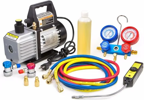 Miniatura 2 de Aire bomba de aspiradora Xtremepowerus HVAC – A/C refrigeración kit colector ac gauge set
