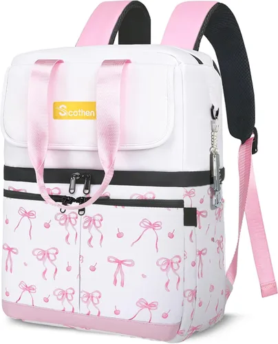 Miniatura 15 de Scothen Mochila Enfriadora con Doble Cubierta y 12 Paquetes de Hielo - Mantiene 36 Latas Frías por Hasta 24 Horas - Mochila Enfriadora Aislada